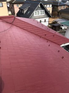 栃木県足利市にてスレート屋根塗装