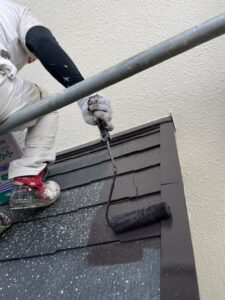 足利市にて築20年戸建てスレート屋根塗装、木部・モルタル外壁塗装